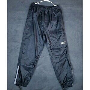 BILT BLW 8 Waterproof Motorcycle Over Pants XL Black Riding Rain Snow
